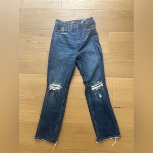 Abercrombie & Fitch Ultra high rise straight jeans 26r